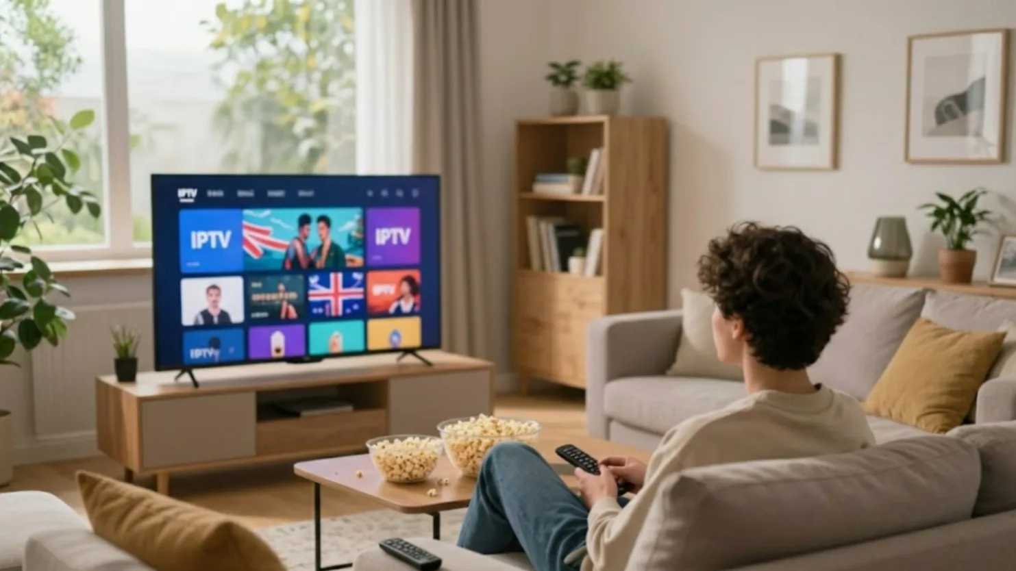 IPTV UK Interface on Smart TV